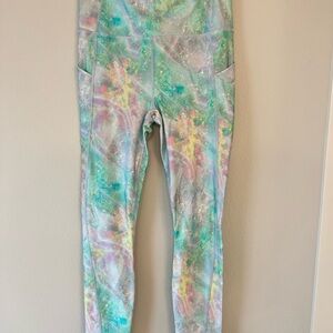 NWT Fabletics Pastel Splash Leggings